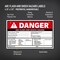 Avery Arc Flash/Shock Danger Labels, Waterproof, UV Resistant, Preprinted, Handwrite-Only, 4.75" x 7.75", 100 Warning Decal Labels